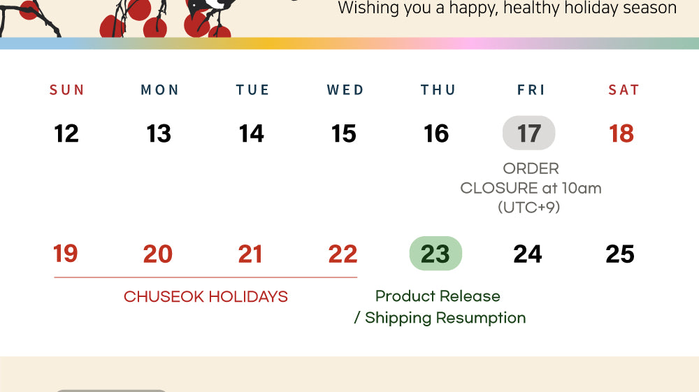 Shipping Notice for Chuseok