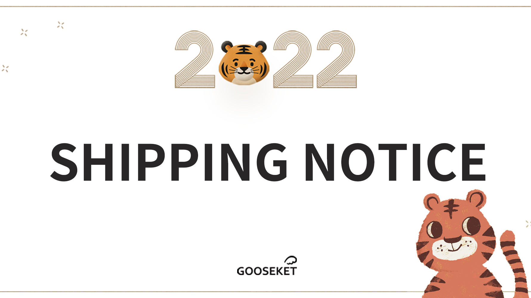 Holidays shipping notice