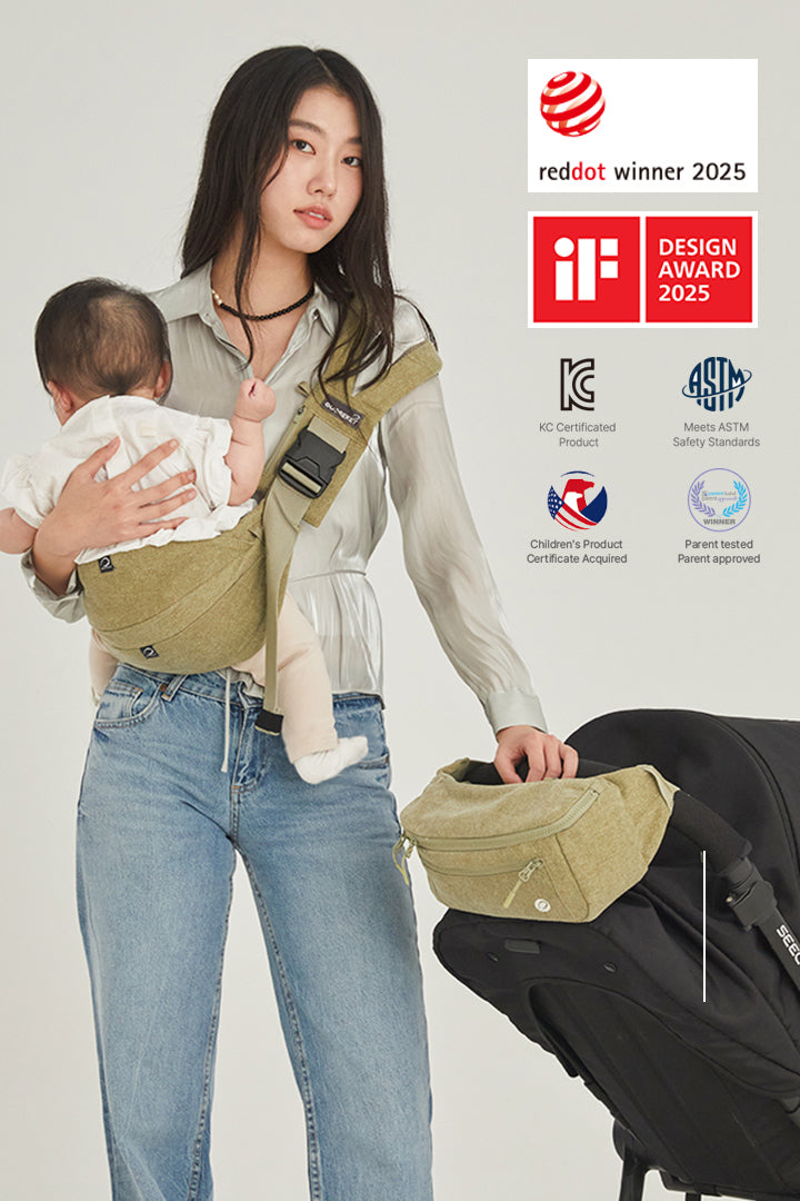 Hip Seat Carrier 365+Bag Gray – GOOSEKET