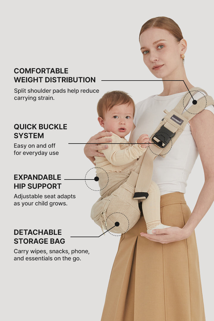 goo goo sling グーグースリング　ベージュ　M Hip Seat Carrier 365+Bag Gray – GOOSEKET