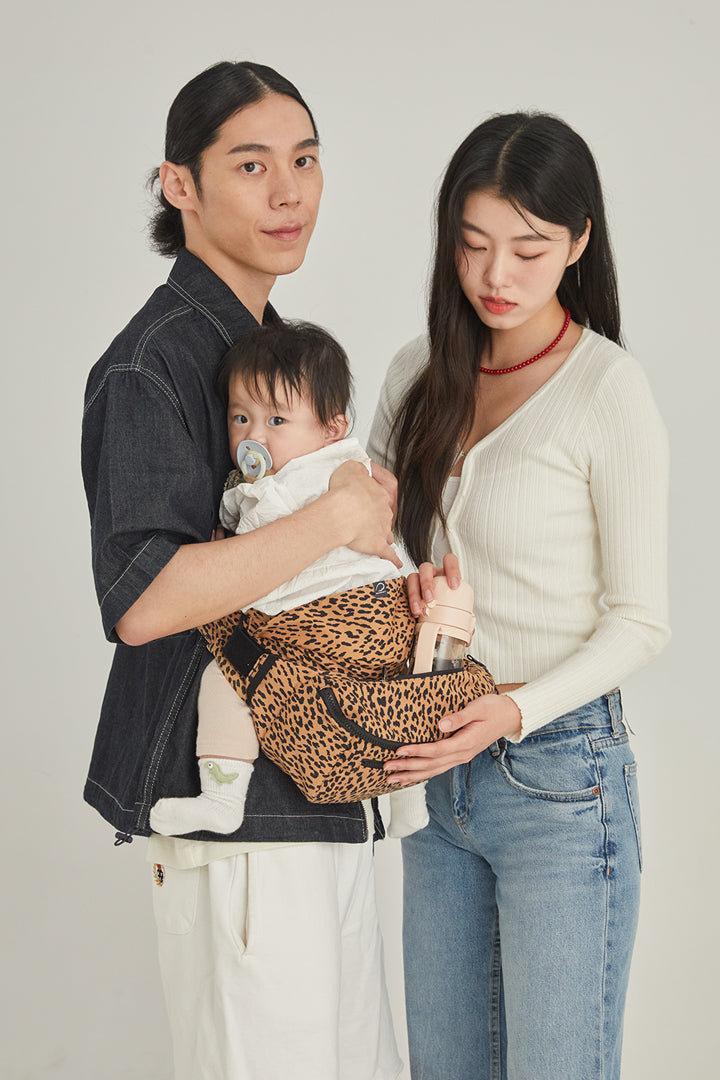 Hip Seat Carrier 365+Bag Brown Leopard – GOOSEKET