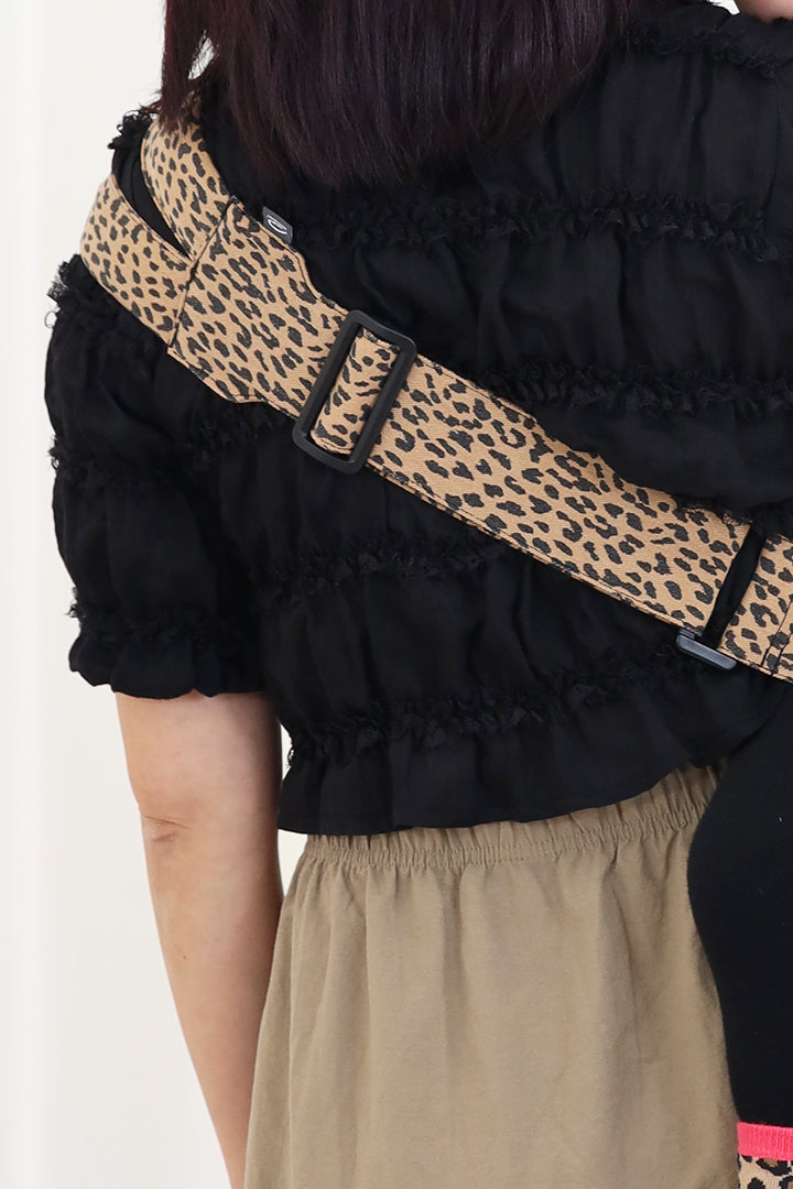 GOOSEKET Toddler Sling Brown Leopard