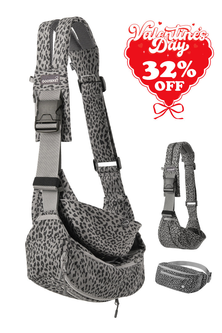 365 TODDLER SLING PLUS (sling+bag) Gray Leopard – GOOSEKET