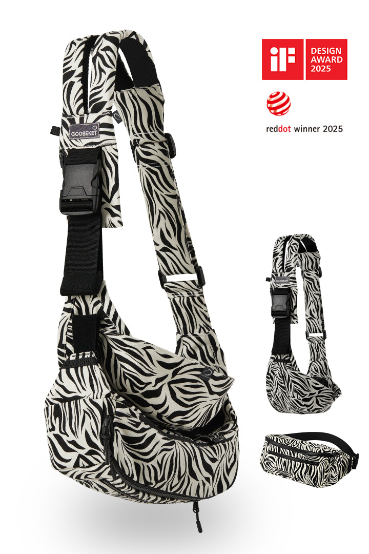 365 TODDLER SLING PLUS (sling+bag) Zebra – GOOSEKET